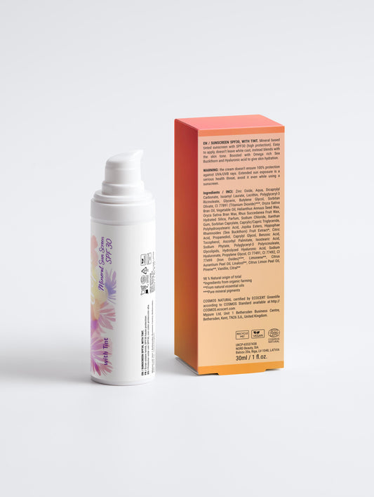 Sunscreen SPF30, with tint